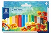 Skrive- og Tegneværktøjer - Staedtler Jumbo Oliepastelfarve 11mm 12 ass. - 243 NC12