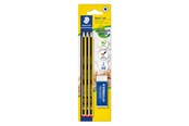 Skrive- og Tegneværktøjer - Staedtler Noris Blyant + Visk Bc  100% PEFC - 120 R BK3D