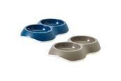 Hunde - Savic Delice 2x0.2 L Double Feeding Bowl Assorted Colours - H2034