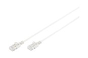 Netværkskabel - DIGITUS Slim - patch cable - 3 m - grey - Grå - 3m - DK-1617-030S