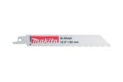 Bajonetsav - Makita saber saw blade - for metal aluminium stainless steel wood with nails steel pipes cast iron profiles mild steel alloys - 5 pieces - P-04880