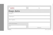 Blokke, Formularer & Notesbøger - Mayland Dags Dato lille 2 x 50 sider m. kopi - 92220040