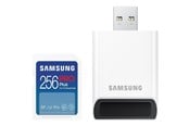 Hukommelseskort - Samsung PRO Plus SD + USB Card Reader - 180MB/s - 256GB - MB-SD256SB/WW
