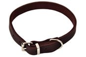 Hunde - Dogman Halsbånd læder 12mmx32cm brun - 122830
