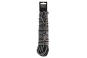 Hunde - Dogman Iris flettet sporline med karabinhage Grå 6,5mm 15m - 224005