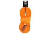 Hunde - Dogman Iris Vævet Sporline med Karabinhage Orange 20mm 15m - 224013