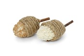 Katte - Dogman Kattelegetøj Naturlig Jute-Grankogle med Katteurt 10cm - 331392