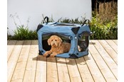 Hunde - Dogman Milou Canvas Crate Blue XL 81.5x58.5x58.5cm - 375618