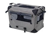 Hunde - Dogman Milou Canvas Crate Grey Medium 60x42x42cm - 375611