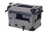 Hunde - Dogman Milou Canvas Crate Grey Small 49.5x34.5x35cm - 375610