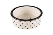 Katte - Trixie Ceramic Bowl cat 0.3 l/ø 12 cm white/black - TX25120