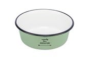 Hunde - Trixie Bowl enamel/stainless steel 1.9 l/ø 21 cm green - TX25213