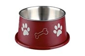 Hunde - Trixie Long-Ear Bowl Stainless Steel/Plastic 0.9 l/ø 15 cm assorted colours - TX25247