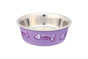 Katte - Trixie Stainless Steel Bowl cat 0.3 l/ø 12 cm assorted colours - TX25270