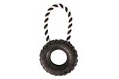 Hunde - Trixie Dog Toy Tire on a Rope ø 15/31 cm black - TX33702