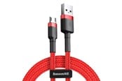 USB kabel - Baseus Cafule Micro USB cable 2.4A 1m (Red) - CAMKLF-B09