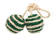 Katte - Trixie 2 Balls on a Rope ø 4.5 cm assorted colours - TX4077