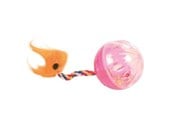 Katte - Trixie Set of Rattling Balls with Tails ø 4 cm assorted colours - TX4165