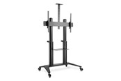 Vægbeslag, AV-Beslag & AV-Møbler - DIGITUS DA-90452 cart - for flat panel / AV System / camera - collaboration trolley / TV presentation cart - matte black - Maks 140 kg - Maks størrelse 120 " - DA-90452