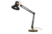 Skrivebordstilbehør - Unilux Baya Bamboo LED lampe, sort/bambus - 400140800