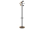 Boligindretning - Unilux Bora Bamboo stumtjener, sort/bambus - 400140808