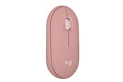Mus - Logitech Pebble Mouse 2 M350s Wireless - Tonal Rose - Mus - Optisk - 3 knapper - Rød - 910-007014