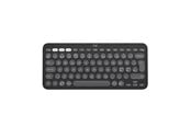 Tastatur - Logitech Pebble Keys 2 K380s Wireless Keyboard - Tonal Graphite - Tastatur - Nordisk - Sort - 920-011879