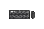 Tastatur - Logitech Pebble 2 Combo Wireless Keyboard/Mouse - Tonal Graphite - Tastatur & Mus sæt - Nordisk - Sort - 920-012257