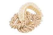 Kanin & gnaver - Trixie Loofah ring with rattan and corn leaf ring ø 13 cm - TX61828