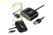 USB hub - Baseus Square round 4-in-1 USB hub - USB 3.0 - 4 ports - Sort - CAHUB-AY01