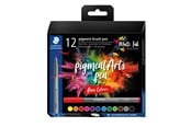 Skrive- og Tegneværktøjer - Staedtler Brush Pen Pigment Basic 12 stk/ass - 371 C12-1