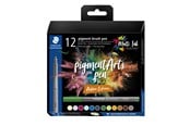 Skrive- og Tegneværktøjer - Staedtler Brush Pen Pigment Natur 12 stk/ass - 371 C12-3