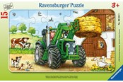 Puslespil - Ravensburger Tractor On The Farm 15p - 10106044