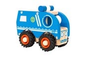 Legetøjsbil - Small Foot - Wooden Police Car Blue - 11077