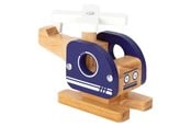 Legetøjsbil - Small Foot - Wooden Helicopter Blue - 12287