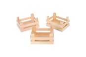 Rolleleg - Small Foot - Wooden Crates Small 10x8x5.5cm set of 3 - 1808