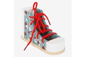 Babylegetøj - Small Foot - Wooden Lacing Shoe with Lace - 11887