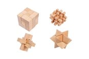Brætspil - Small Foot - Wooden Brain Puzzles Set of 4 - 2934