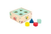 Babylegetøj - Small Foot - Wooden Shape Sorter with Blocks Natur - 10944