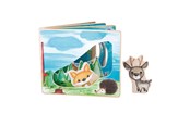 Babylegetøj - Small Foot - Wooden Picture Book Forest with 2 Pla - 11234