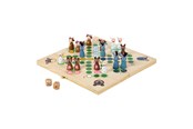 Brætspil - Small Foot - Wooden Ludo Game Farm Animals - 6257