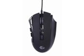 Mus - Gembird Ragnar RX500 - Gaming Mus - Optisk - 10 knapper - Sort med RGB lys - MUSG-RAGNAR-RX500
