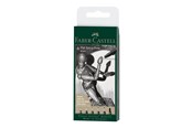 Skrive- og Tegneværktøjer - Faber-Castell 6 Pitt Artist Pens Black - 167154