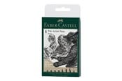 Skrive- og Tegneværktøjer - Faber-Castell 8 Pitt Artist Pens Black - 167158