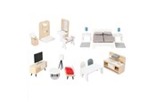 Dukker & Tilbehør - Small Foot - Wooden Dollhouse Furniture Complete S - 11414