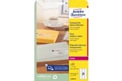 Papir, Fotopapir og Etiketter - Avery Adresseetiketter, 63,5 x 38,1 mm, 525 Etiketter, Transparent - L7560-25