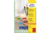 Papir, Fotopapir og Etiketter - Avery Farvede etiketter, 63,5 x 33,9 mm, 480 Etiketter, Rød - L6034-20