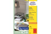 Papir, Fotopapir og Etiketter - Avery Farvede etiketter, 105 x 148 mm, 400 Etiketter, Rød - 3456