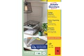 Papir, Fotopapir og Etiketter - Avery Farvede etiketter, 105 x 37 mm, 1.600 Etiketter, Rød - 3452