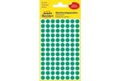 Papir, Fotopapir og Etiketter - Avery Farvekodingsdots Ø8 mm, grøn - 3012